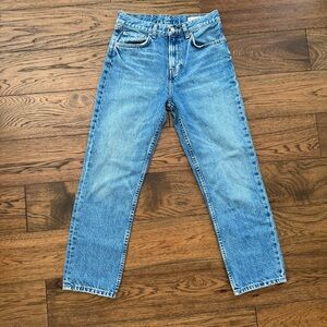 ZARA STRAIGHT CUT MID RISE JEANS 4